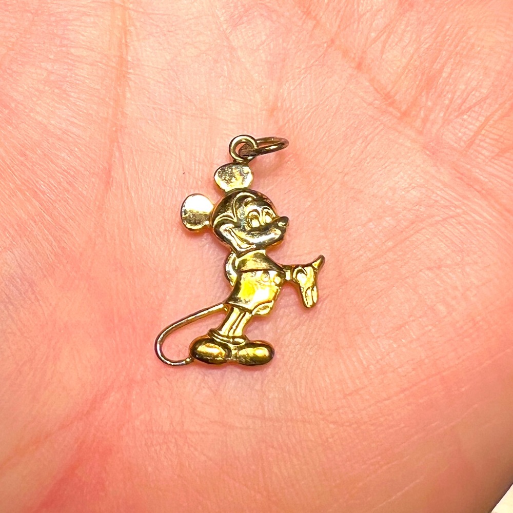 Vintage Disney Mickey Mouse Gold Charm